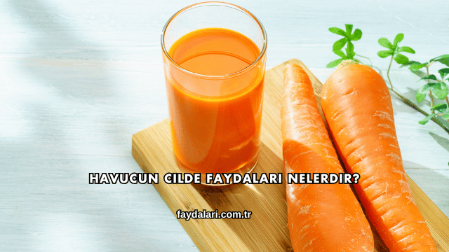 Havucun Cilde Faydaları Nelerdir?