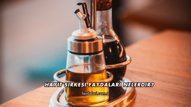 Hayıt Sirkesi Faydaları Nelerdir?
