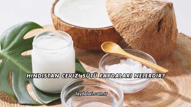 Hindistan Cevizi Sütü Faydaları Nelerdir?