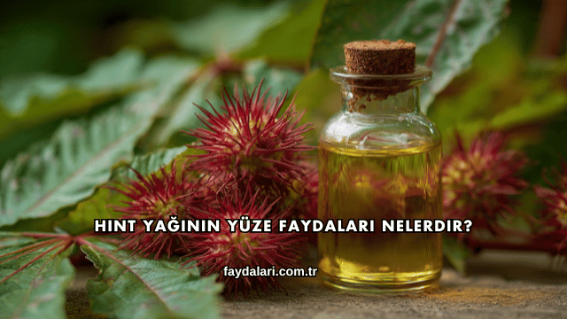 Hint Yağının Yüze Faydaları Nelerdir?