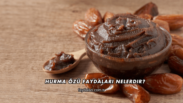 Hurma Özü Faydaları Nelerdir?