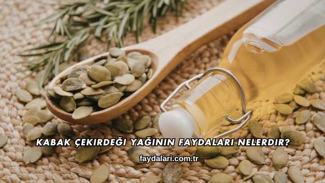 Kabak Çekirdeği Yağının Faydaları Nelerdir?