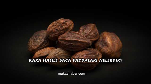 Kara Halile Saça Faydaları Nelerdir?