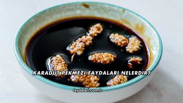 Karadut Pekmezi Faydaları Nelerdir?
