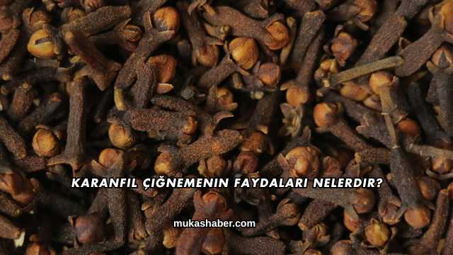 Karanfil Çiğnemenin Faydaları Nelerdir?