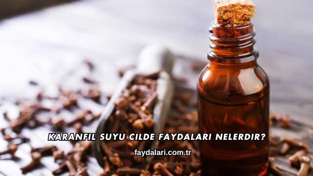 Karanfil Suyu Cilde Faydaları Nelerdir?