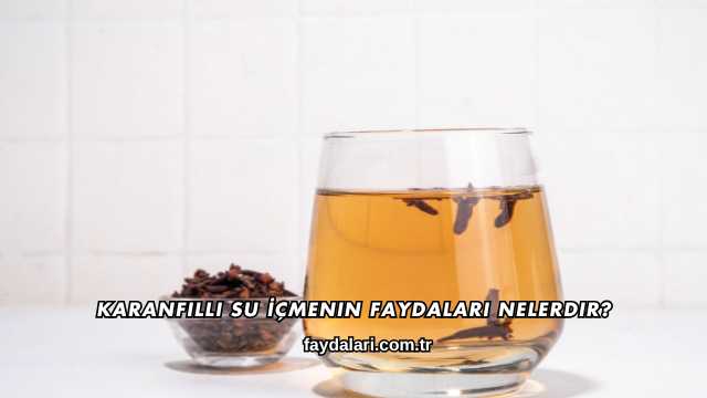 Karanfilli Su İçmenin Faydaları Nelerdir?