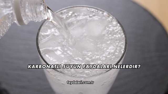 Karbonatlı Suyun Faydaları Nelerdir?