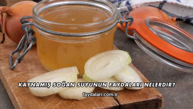 Kaynamış Soğan Suyunun Faydaları Nelerdir?