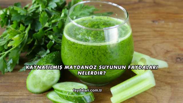 Kaynatılmış Maydanoz Suyunun Faydaları Nelerdir?