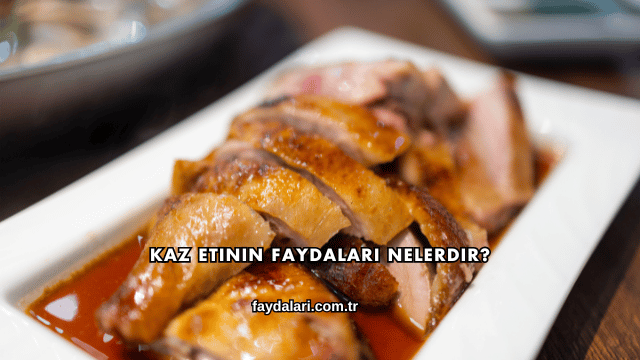 Kaz Etinin Faydaları Nelerdir?