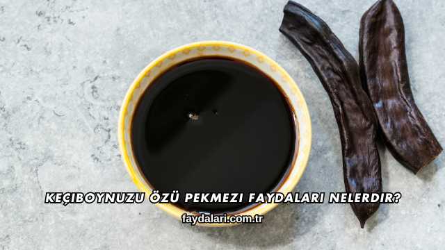 Keçiboynuzu Özü Pekmezi Faydaları Nelerdir?