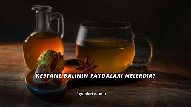Kestane Balının Faydaları Nelerdir?