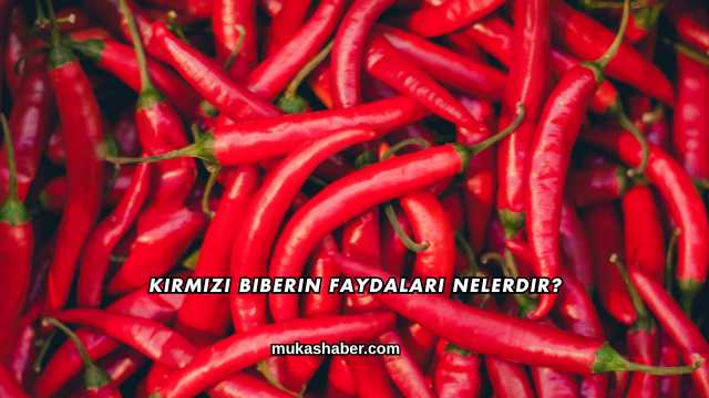Kırmızı Biberin Faydaları Nelerdir?