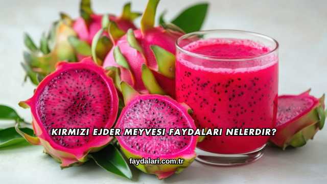 Kırmızı Ejder Meyvesi Faydaları Nelerdir?