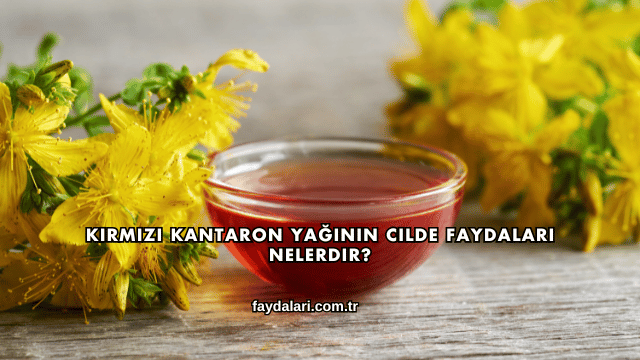 Kırmızı Kantaron Yağının Cilde Faydaları Nelerdir?