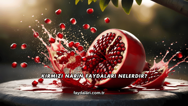 Kırmızı Narın Faydaları Nelerdir?
