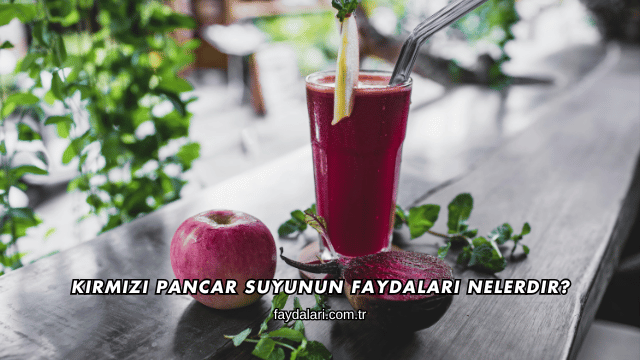 Kırmızı Pancar Suyunun Faydaları Nelerdir?