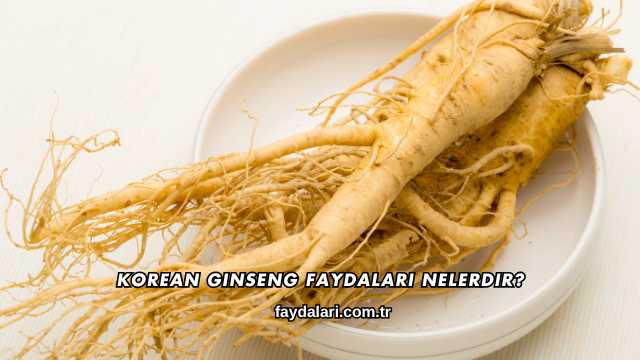 Korean Ginseng Faydaları Nelerdir?