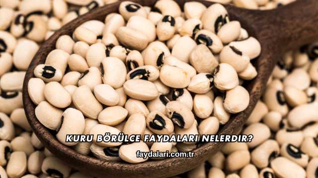 Kuru Börülce Faydaları Nelerdir?