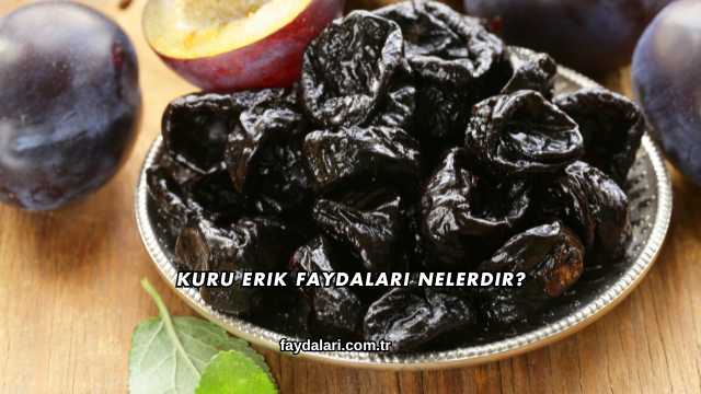 Kuru Erik Faydaları Nelerdir?