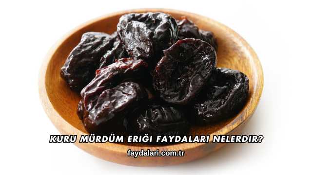 Kuru Mürdüm Eriği Faydaları Nelerdir?