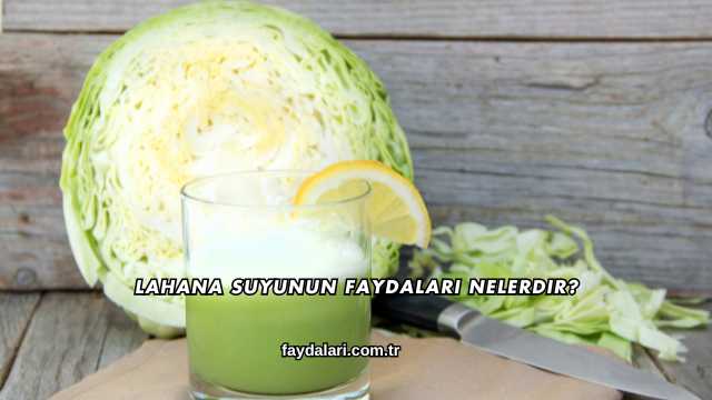 Lahana Suyunun Faydaları Nelerdir?