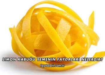 Limon Kabuğu Yemenin Faydaları Nelerdir?