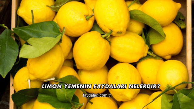 Limon Yemenin Faydaları Nelerdir?