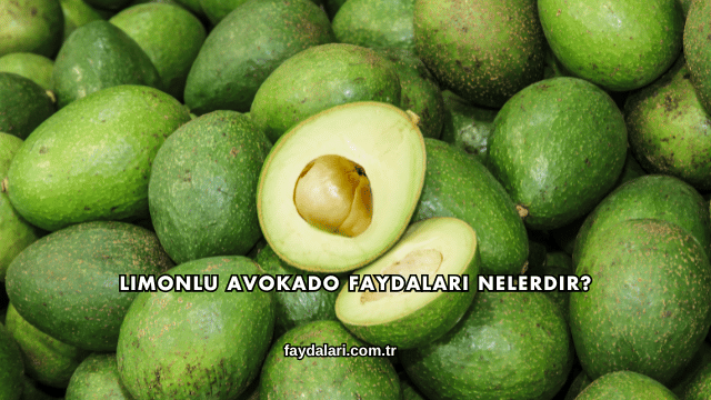 Limonlu Avokado Faydaları Nelerdir?