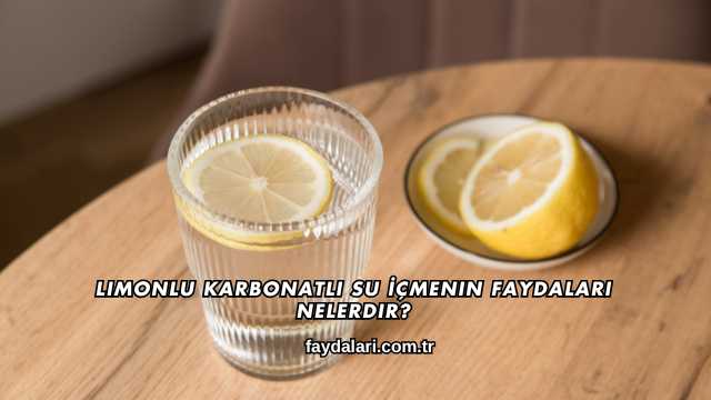 Limonlu Karbonatlı Su İçmenin Faydaları Nelerdir?