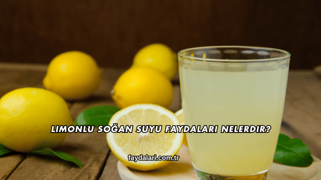 Limonlu Soğan Suyu Faydaları Nelerdir?