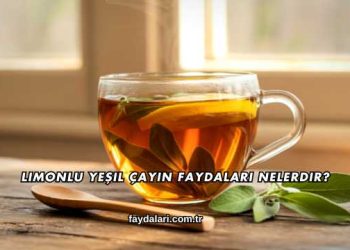 Limonlu Yeşil Çayın Faydaları Nelerdir?