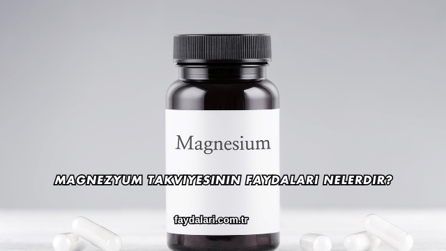 Magnezyum Takviyesinin Faydaları Nelerdir?