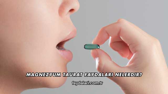 Magnezyum Taurat Faydaları Nelerdir?