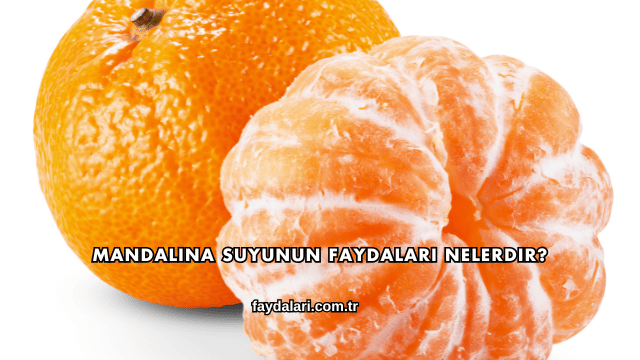 Mandalina Suyunun Faydaları Nelerdir?