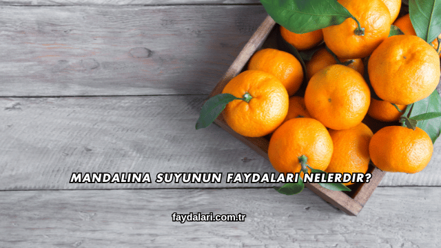 Mandalina Suyunun Faydaları Nelerdir?
