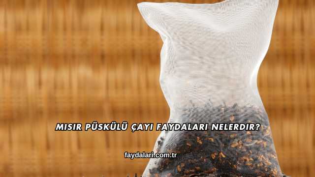 Mısır Püskülü Çayı Faydaları Nelerdir?