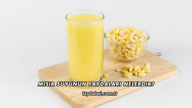 Mısır Suyunun Faydaları Nelerdir?