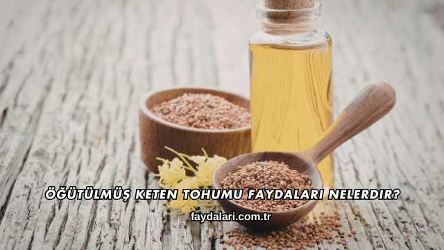 Öğütülmüş Keten Tohumu Faydaları Nelerdir?