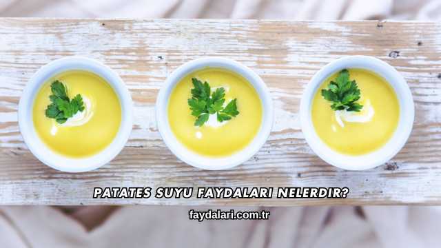 Patates Suyu Faydaları Nelerdir?