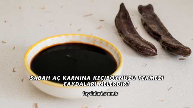 Sabah Aç Karnına Keçiboynuzu Pekmezi Faydaları Nelerdir?