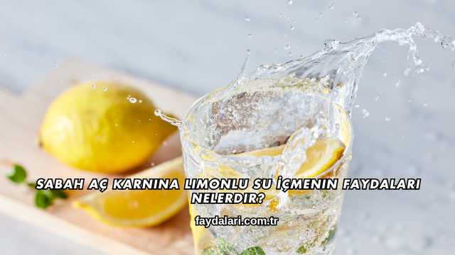 Sabah Aç Karnına Limonlu Su İçmenin Faydaları Nelerdir?