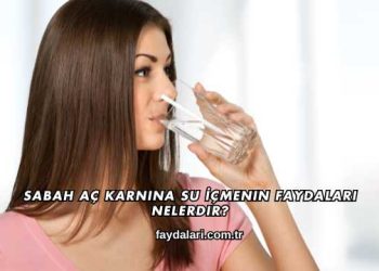 Sabah Aç Karnına Su İçmenin Faydaları Nelerdir?
