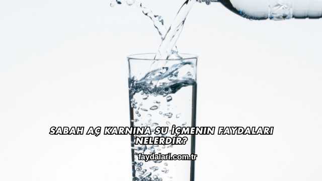 Sabah Aç Karnına Su İçmenin Faydaları Nelerdir?