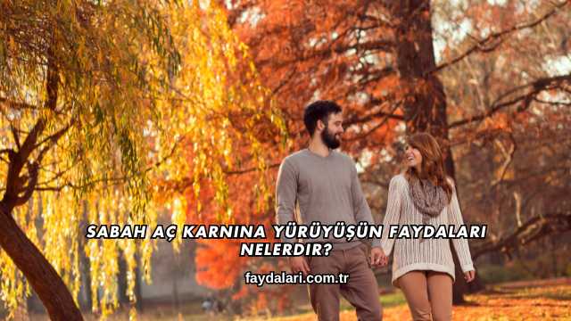 Sabah Aç Karnına Yürüyüşün Faydaları Nelerdir?