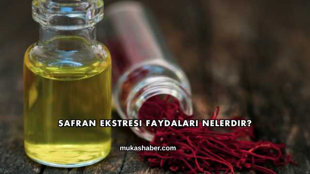 Safran Ekstresi Faydaları Nelerdir?