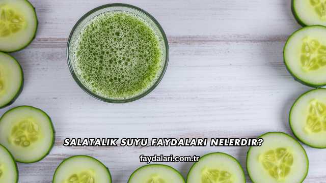 Salatalık Suyu Faydaları Nelerdir?