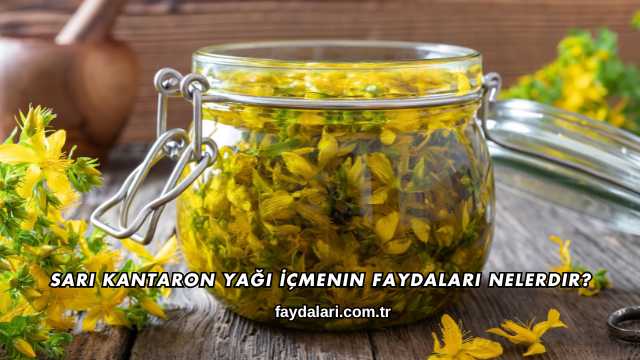 Sarı Kantaron Yağı İçmenin Faydaları Nelerdir?