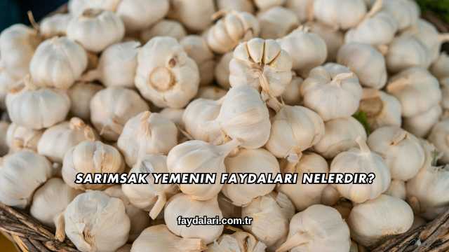 Sarımsak Yemenin Faydaları Nelerdir?